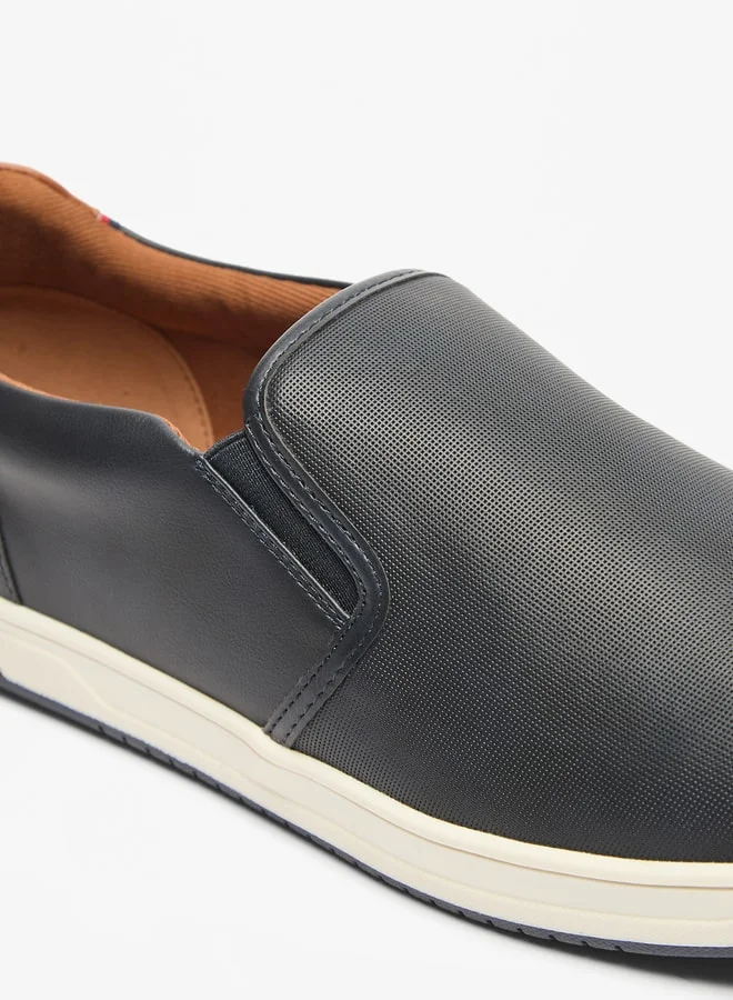 Lee Cooper Men's Solid Loafers with Pull Tabs