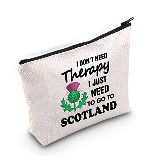 LEVLO Dragonfly Gift James Fraser Loves Gift I Dont Need Therapy I Just Need to Go to Scotland Makeup Bags I Dont Need Therapy - Image 2