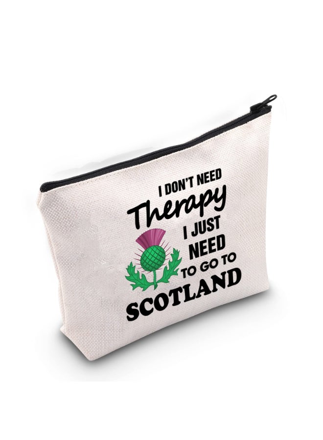 LEVLO Dragonfly Gift James Fraser Loves Gift I Dont Need Therapy I Just Need to Go to Scotland Makeup Bags I Dont Need Therapy - Image 3