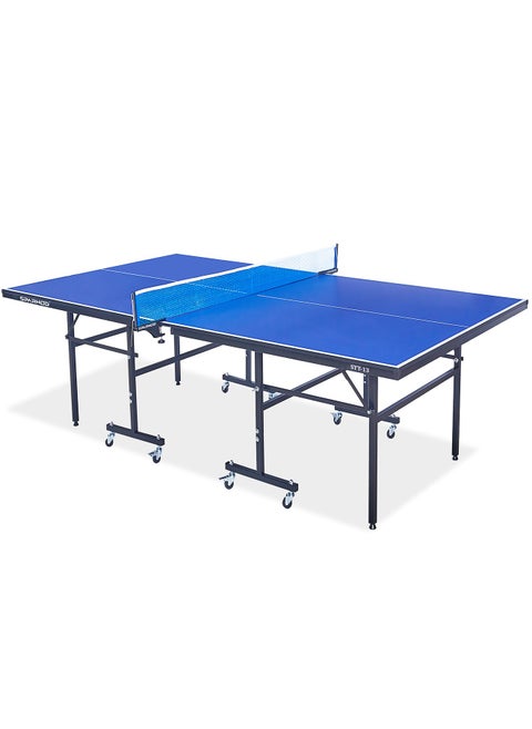 STT-13 Indoor Table Tennis Table | 12Mm Mdf Top With Uv Protection | Rust-Proof Steel Frame | Solo Playback Mode | Foldable With Locking Wheels