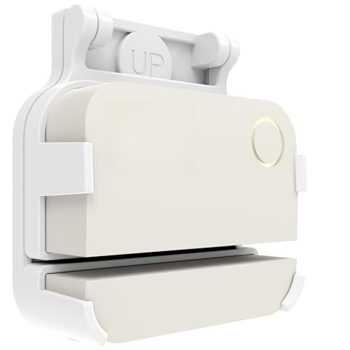 Touzanious Garage Door Bracket for Ring Alarm Contact Sensor 2nd Gen – White Mount with Snap Clip & Screws – Secure Fit, Easy Install, Ring Compatible Accessory (1-Pack, Sensor Not Included) - Image 1