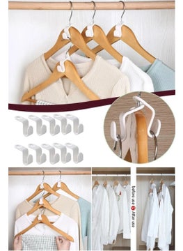 BarkoFix 10 Pcs Multi-Purpose Hanger Multiplexer Hooks Hook Hanger Hanger Hook Clothes Hanger Multiplexer Apparatus 