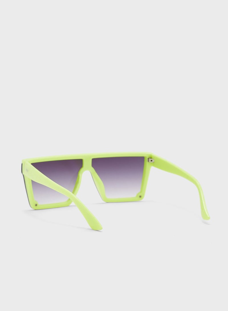 Ginger Oversized Sporty Shield Sunglasses  - Image 2