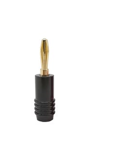 fdealz fdealz 4 Pieces Metal BANANA PLUGS 24K Goldplated 4MM Banana Connector with Screw Lock For Audio Jack Speaker Plugs  - Image 4