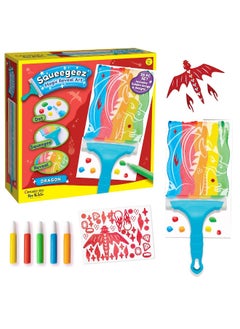 Creativity for Kids Creativity for Kids Squeegeez Magic Reveal Art Kit: Dragon - Gifts for Boys and Girls, Kids Painting Kit for Ages 7-12+  - Image 1