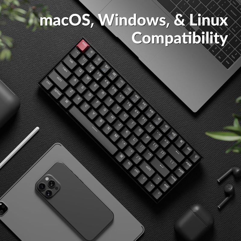 Keychron K2 75% Layout QMK Wireless and Wired Options Mechanical Keyboard Super Banana Switch, Paired with Shine-Through Double-Shot PBT Keycaps for Mac Windows-Version 3 - Image 3