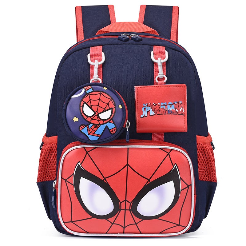 Cute Cartoon Kids Backpack Lightweight Preschool Red Spider-Man 