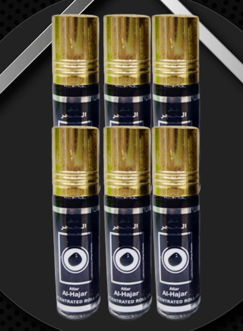 احلا 6 قطع عطر أهلا الحجر رول مركز 6 مل - Image 1