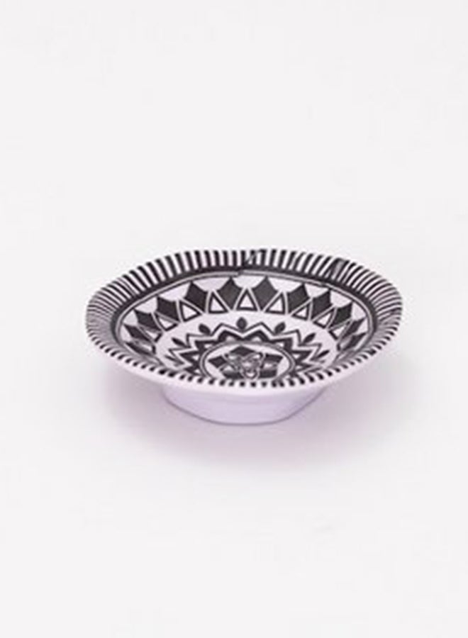 Bright Designs Melamine Ramadan Matt Dip Bowl 2 Pieces
 (10Cm) Black & White - Image 1