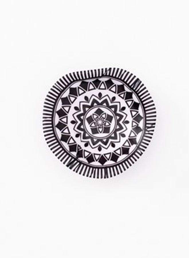 Bright Designs Melamine Ramadan Matt Dip Bowl 2 Pieces
 (10Cm) Black & White - Image 2