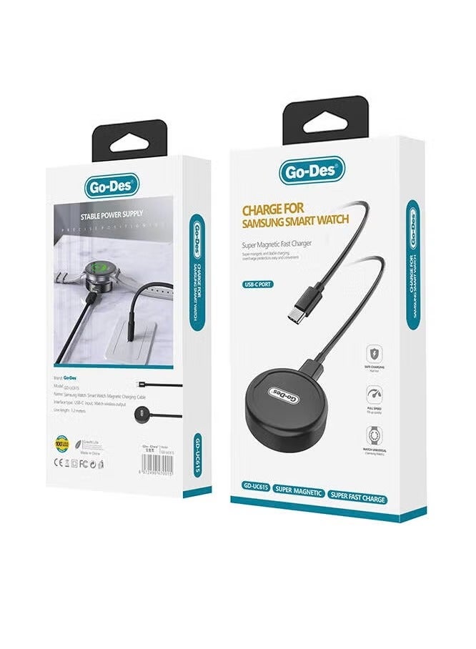GO-DES Galaxy Watch Smart Watch Magnetic Wireless Charger(GD-UC615) - Image 2