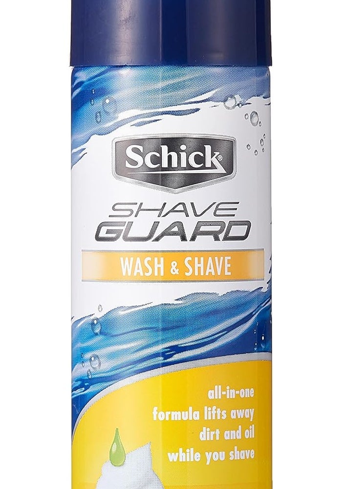 schick رغوة شيف شيف غارد للغسل والحلاقة - تركيبة شاملة لإزالة الأوساخ والزيوت - 220 مل - Image 1