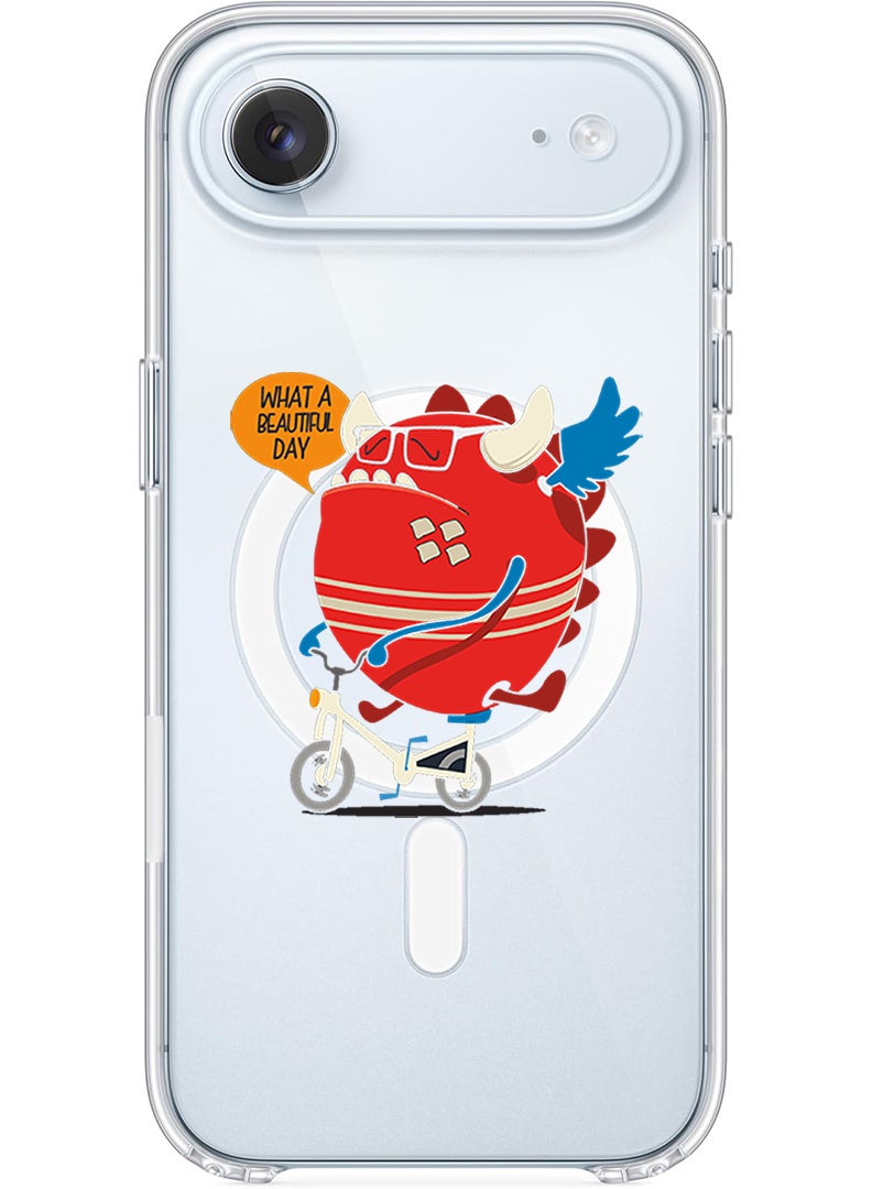 Theodor Magnetic Case for Apple iPhone 17 Air Compatible with MagSafe Wireless Charging, Shockproof Phone Bumper Cover - What a beautiful day - Image 1