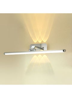 DANUBE HOME Danube Home Davinci Modern Wall Sconce Light For Wall Mirror| Indoor Wall Light With Inbuilt LED(Included)|18W LED Light| Polycarbonate+Aluminium Frame, Sandy Silver - L43xW9xH20cm (1 Year Warranty) 