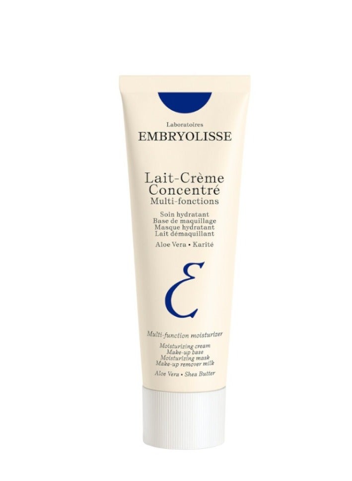 Embryolisse Lait Cream Concentre Moisturizing Cream Make up Base Moisturizing Mask and Make up Remover with Milk Aloe Vera and Shea Butter 30ml