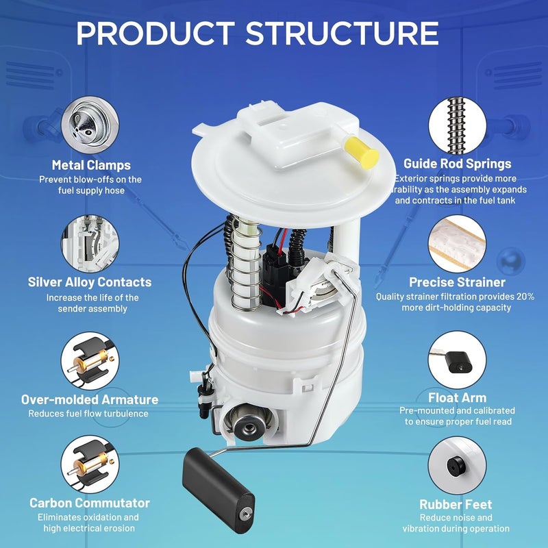 SYKRSS E8855M Fuel Pump Module Assembly for Nissan Cube and Versa 2007-2014 - Image 2