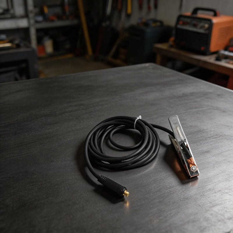 Ground Wire Clamp 300A Welder, Heavy Duty Earth Cable Connector with 10mm2 Cable MIG TIG Welding Machine, 2M(4 meters) - Image 2