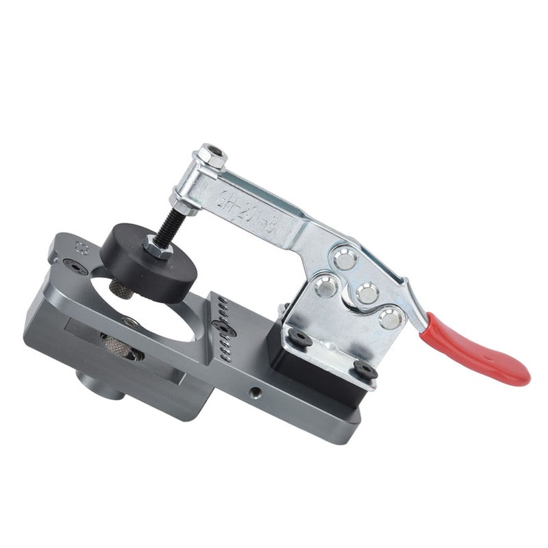 Hinge Jig Adjustable Woodworking Hole Puncher Opener Drilling Guide Locator Hand Tool 35mm Gray - Image 4