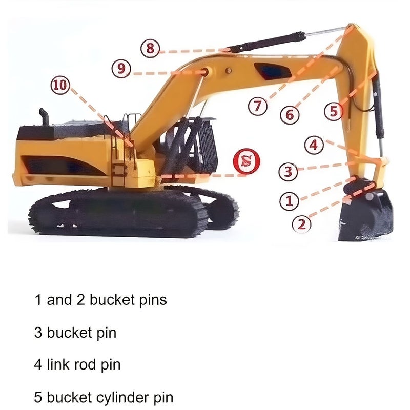Excavator Bucket Pins Length 220 For Various Machinery - Image 2