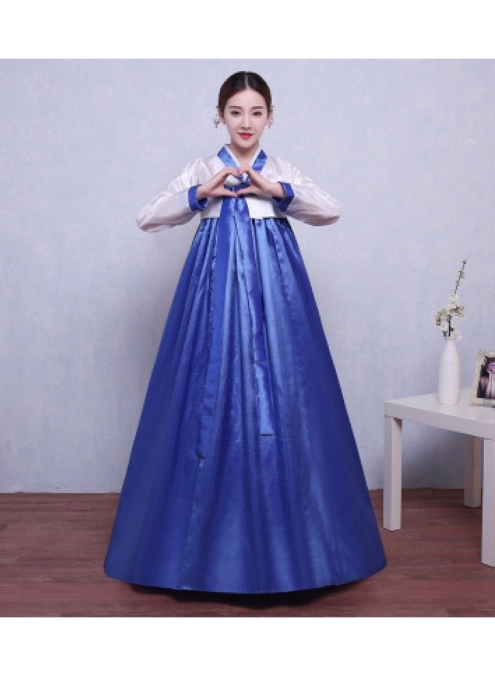 KUYING New Korean Traditional Long Sleeved Dress Cosplay Clothing