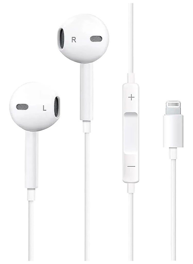Wired Earphones for All type of Phones - White  - Image 1