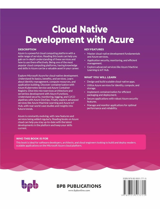 Cloud Native Development with Azure: A practical guide to build cloud-native apps on Az  - Image 3