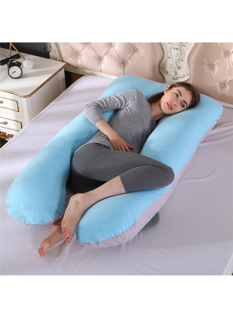 U-Shaped Full Body Pregnancy Cotton Pillow 80x155cm - Image 1
