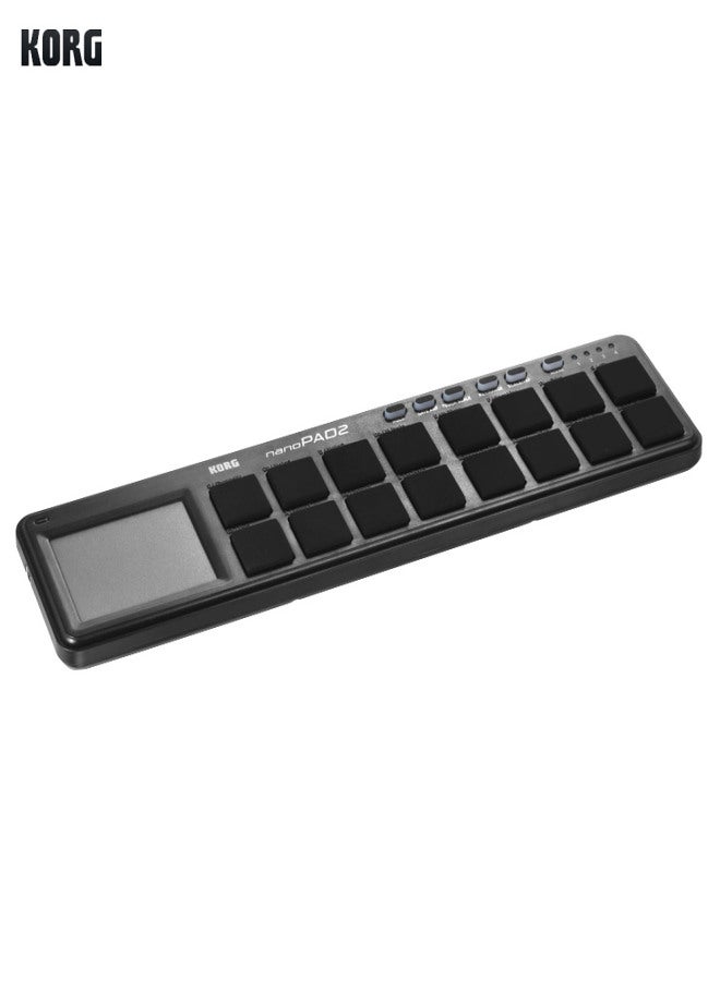 Korg nanoPAD2 Slim-Line Portable USB MIDI Pad Controller 16 Tripper Pads with USB Cable - Image 2
