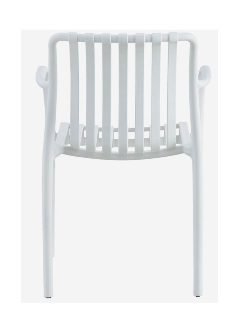 Living - Set of 4 piece Stackable outdoor modern hotel plastic restaurant dining chair chairs for events coffee shop - Image 1