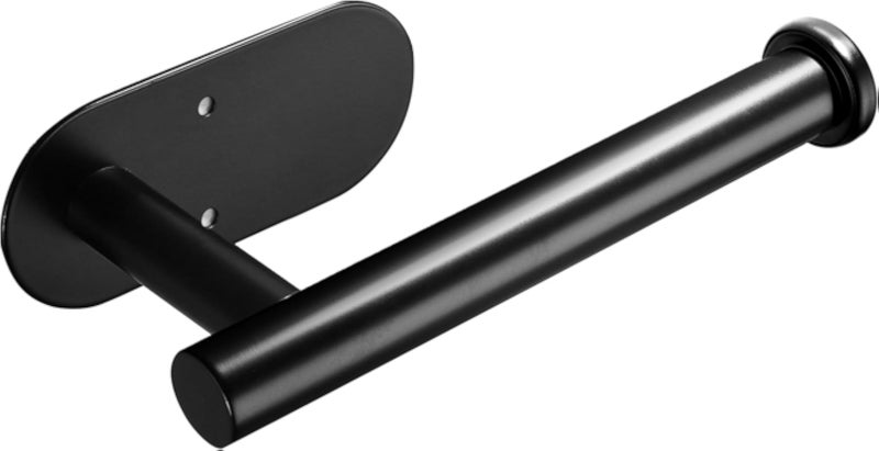 حامل ورق تواليت لاصق من YIGII، أسود اللون، يُثبت على الحائط، مناسب للحمام والمطبخ، مصنوع من الفولاذ المقاوم للصدأ SUS-304