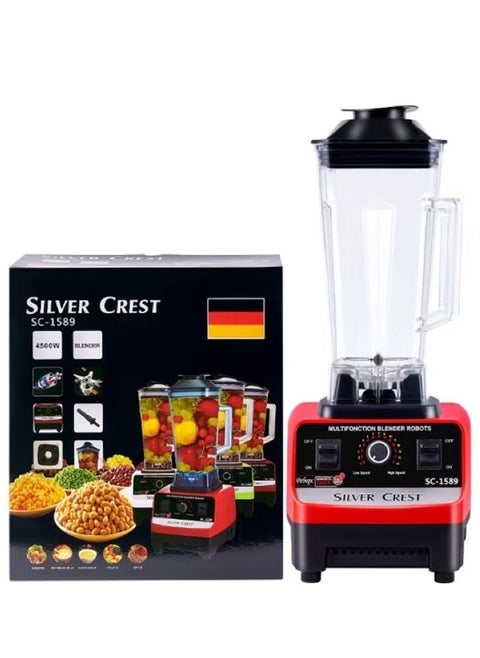 SILVER CREST 2.5L 4500W BPA Free Heavy Duty Blender Mixer Electric High Speed Juicer Food Processor Ice Smoothies Crusher Blander