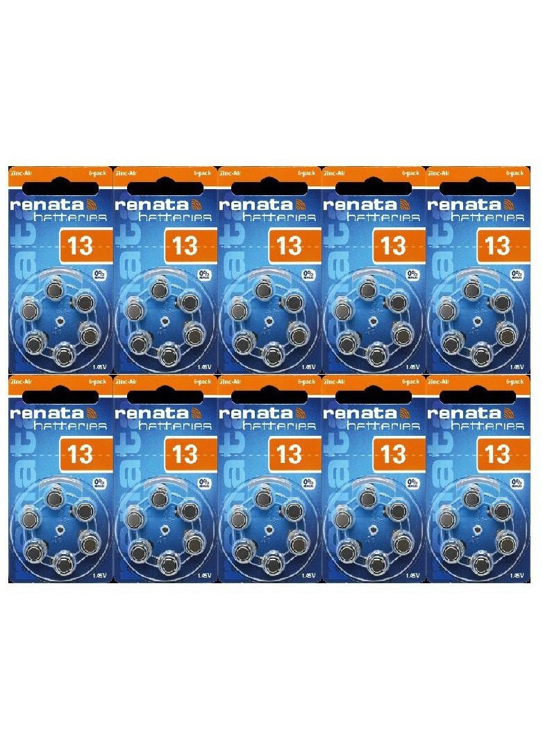 RENATA ZA HEARING AID BATTERY SIZE 13 - 60'S