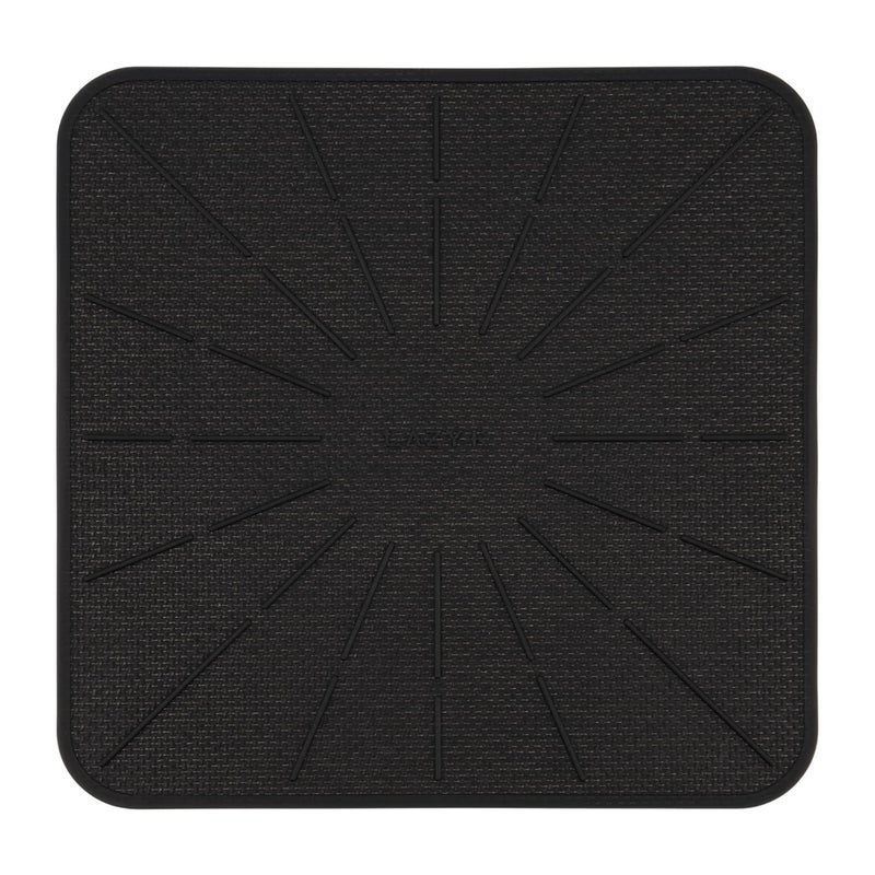 Lazy K Induction Cooktop Mat  Silicone Fiberglass Scratch Protector  for Magnetic Stove  Non slip Pads to Prevent Pots from Sliding during Cooking  Square 9inches Black