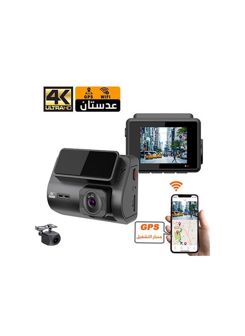 داش كام امامي وخلفي M700 من ايوين بدقة 4K ونظام GPS وWiFi