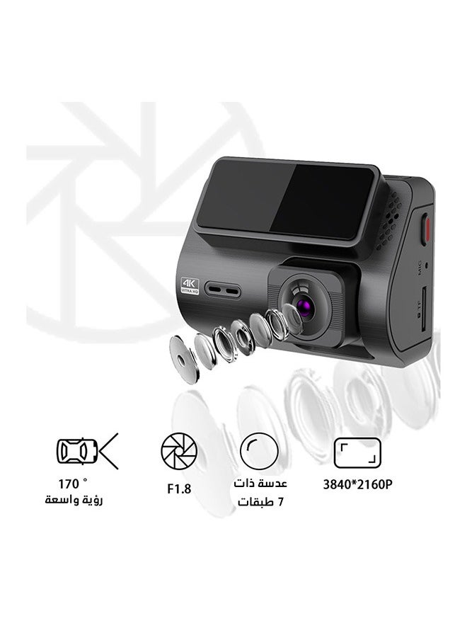 Iwin - Iwin M700 front and rear dash cam with 4K resolution, GPS and WiFi - Image 1