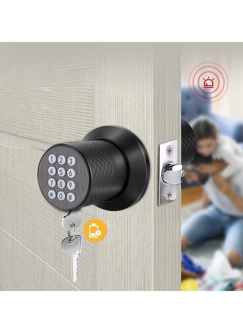 Generic - Door Knob with Keypad,Digital Door Lock for Keyless Entry,Electronic Door Lock with Spare Keys,Auto Lock, Anti-Slip Handle, Easy to Install. - Image 1