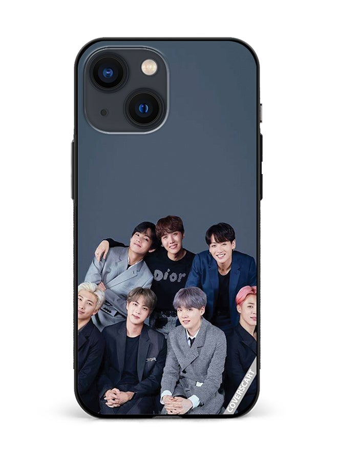 COVERSCART Protective Case Cover For Apple iPhone 13 Mini Bts Group Design Multicolour