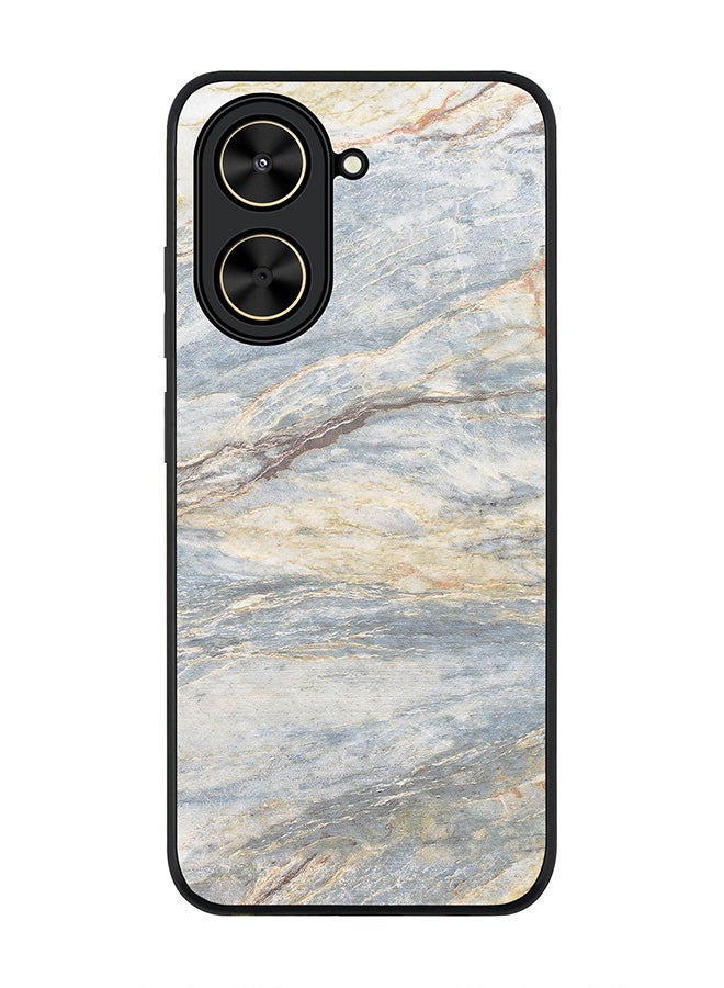 Stylizedd For Xiaomi Poco C71 / Redmi A5 4G Case,Slim fit Camera Protection, Shockproof Thin Phone cover  - Marble Print Grey Classic