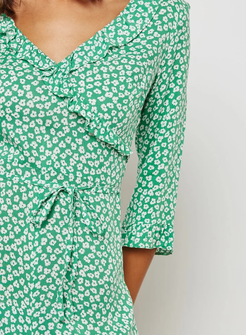 Topshop Petite Floral Print  Playsuit
