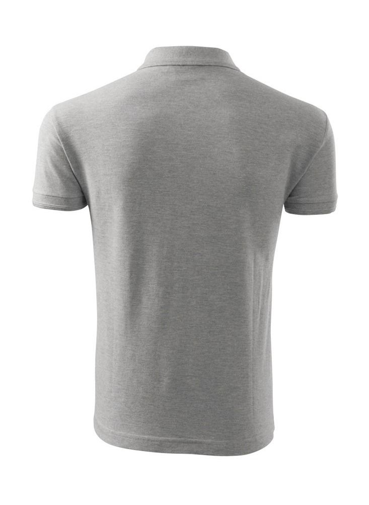 PRINTSHOP4ME Basic Adult Unisex Polo Short Sleeve Tshirt 220 Gsm Medium Grey  - Image 2