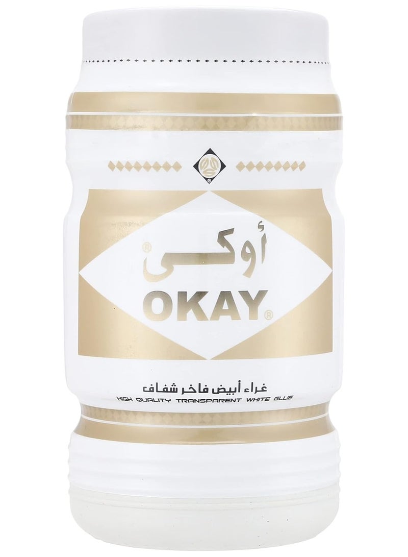 أوكي غراء أبيض فاخر شفاف لاصق قوي شفاف 900 جرام - Image 3