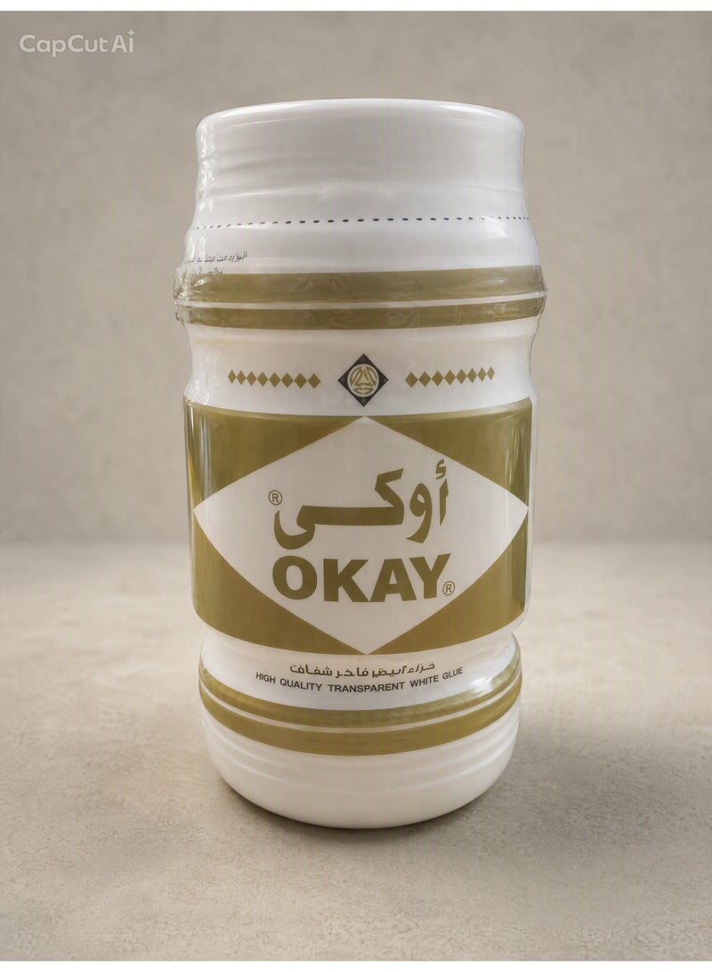 أوكي غراء أبيض فاخر شفاف لاصق قوي شفاف 900 جرام - Image 2