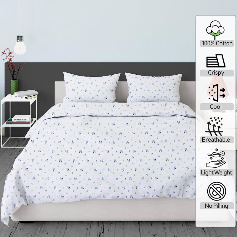 RUVANTI 100% Cotton Sheets â€“ Queen Size Percale Bedding, Cooling & Breathable Floral Design, Durable with a Crisp, Soft & Comfortable Feel, 16" Deep Pocket, 4-Piece Set, Phulkari - Image 2