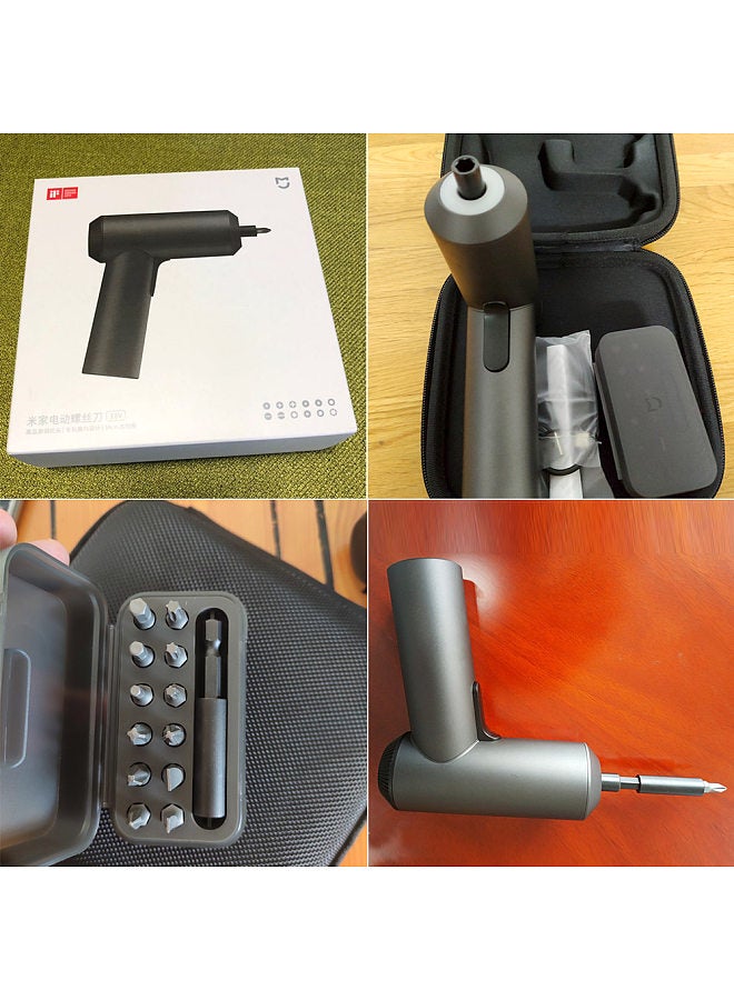 Xiaomi Mijia Electric Screwdriver 3.6V 2000mah Battery Patent Cordless Design 5N.M Torque 12PC S2 Bits PH H SL Black - Image 4