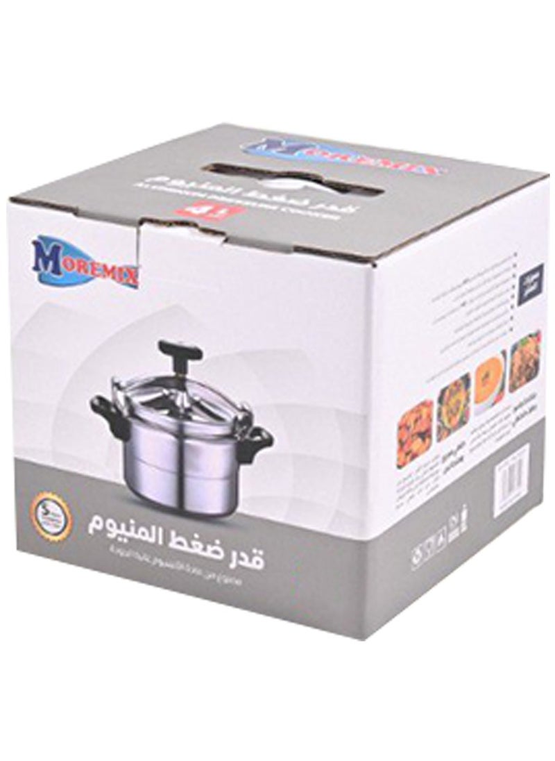 Generic Aluminum Pressure Cooker,3 Liter, Durable Design, 5-Year Warranty, Ideal for Fast and Healthy Cooking  - Image 2