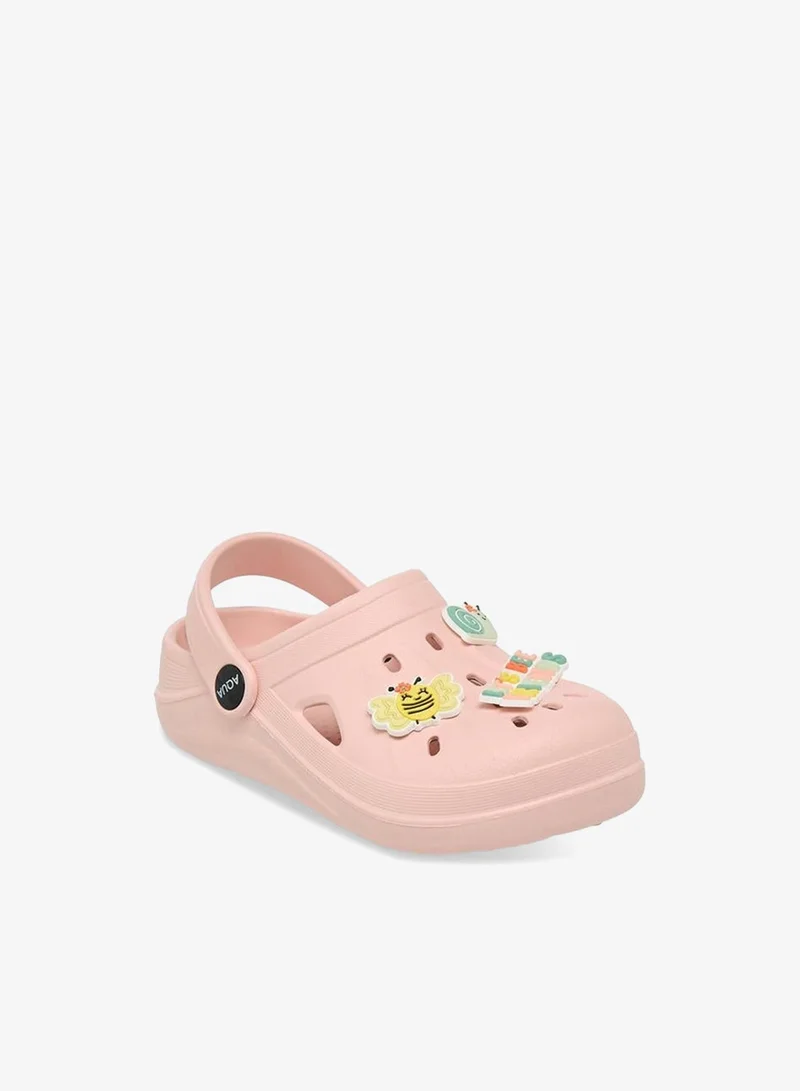 أكوا Girls Jibbitz Charm Clogs