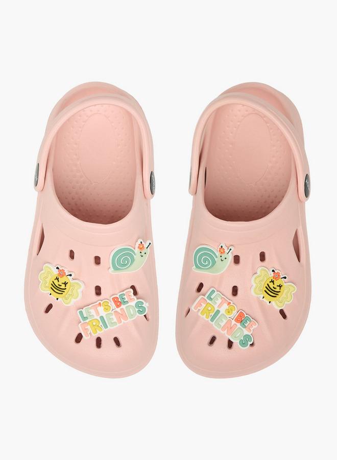 Aqua Girls Jibbitz Charm Clogs - Image 1