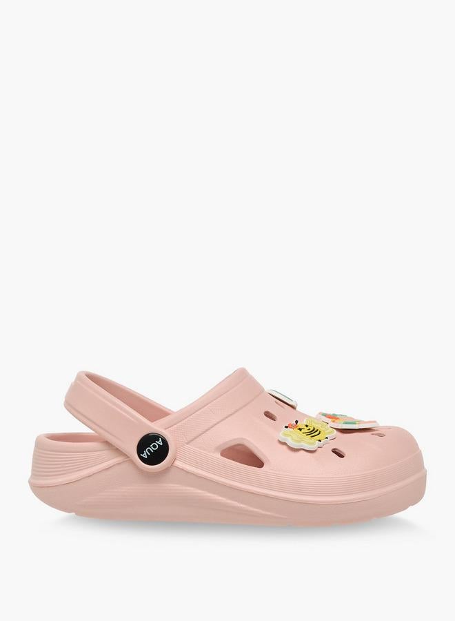 Aqua Girls Jibbitz Charm Clogs - Image 3