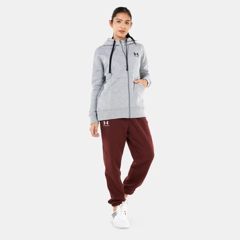 UNDER ARMOUR Women's Rival Fleece Full-Zip Hoodie