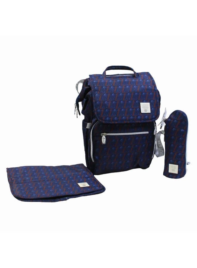 LeQueen Diamond 8th Special Edition Soft Waterproof Diaper Bag - Blue - Image 1
